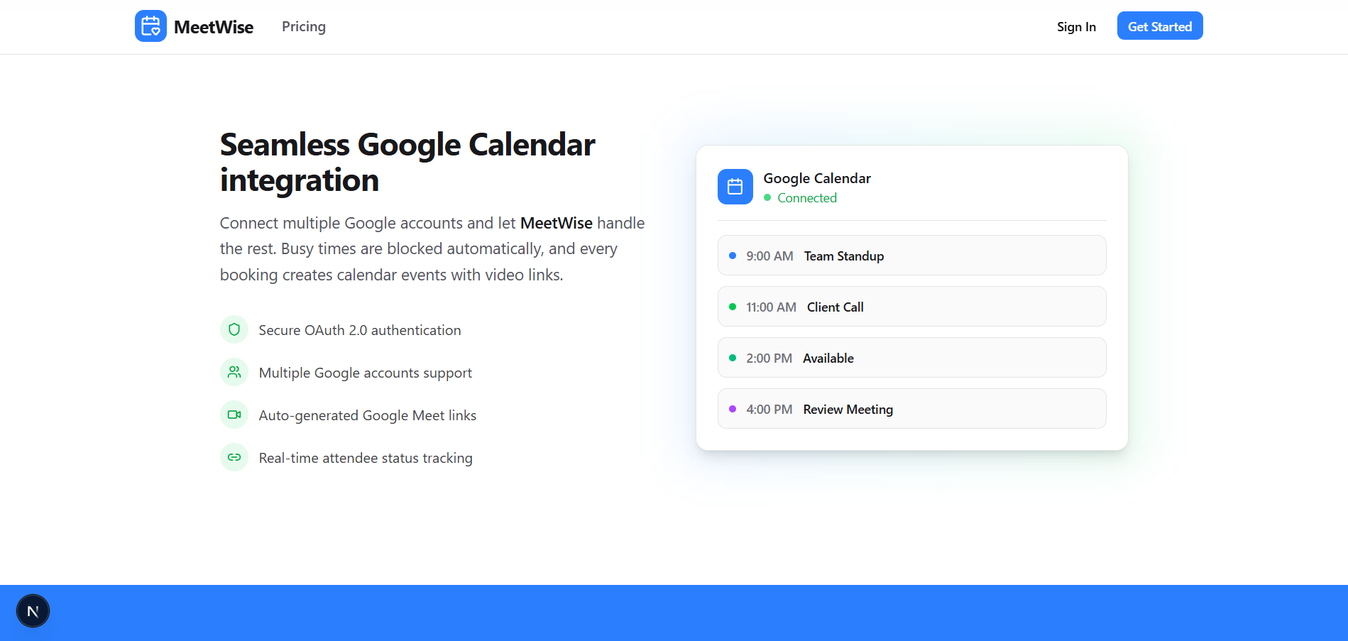 MeetWise preview